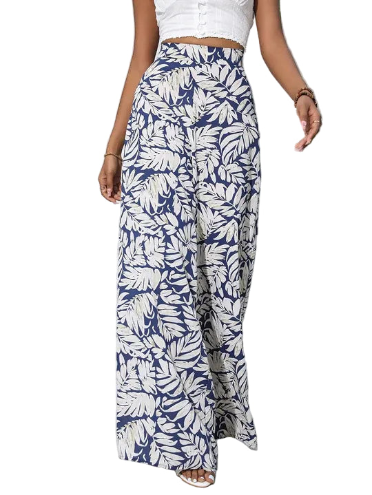 High Waisted Wide Leg Summer Trousers for Women