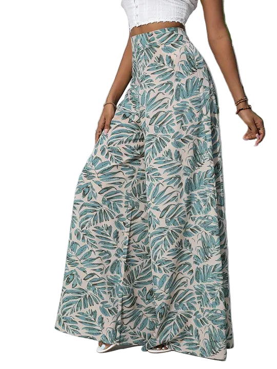 High Waisted Wide Leg Summer Trousers for Women