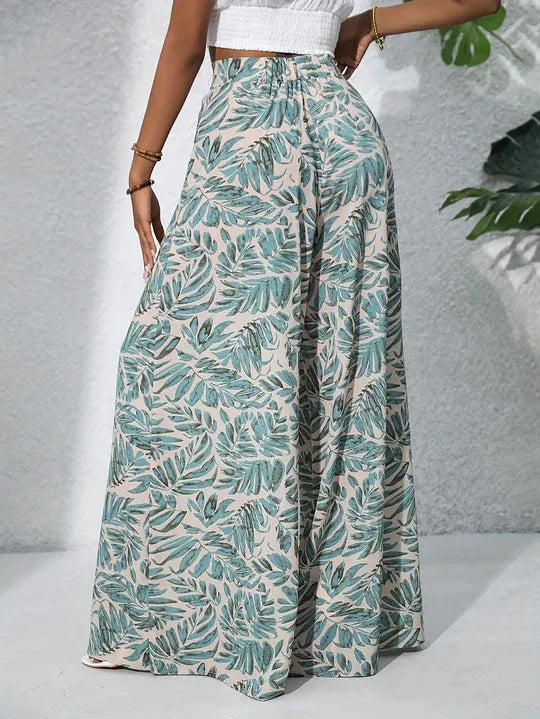 High Waisted Wide Leg Summer Trousers for Women