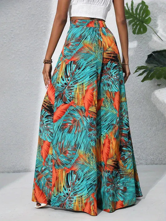 High Waisted Wide Leg Summer Trousers for Women